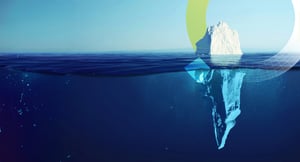 Arqit logo on an iceberg